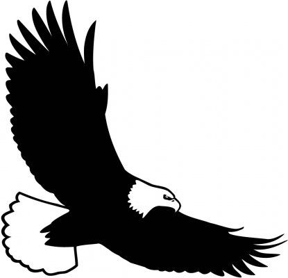 Detail Eagle Silhouette Clip Art Nomer 7