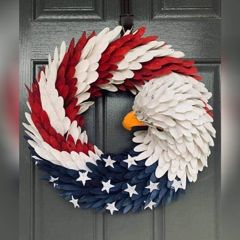 Detail Eagle Spoon Wreath Nomer 2