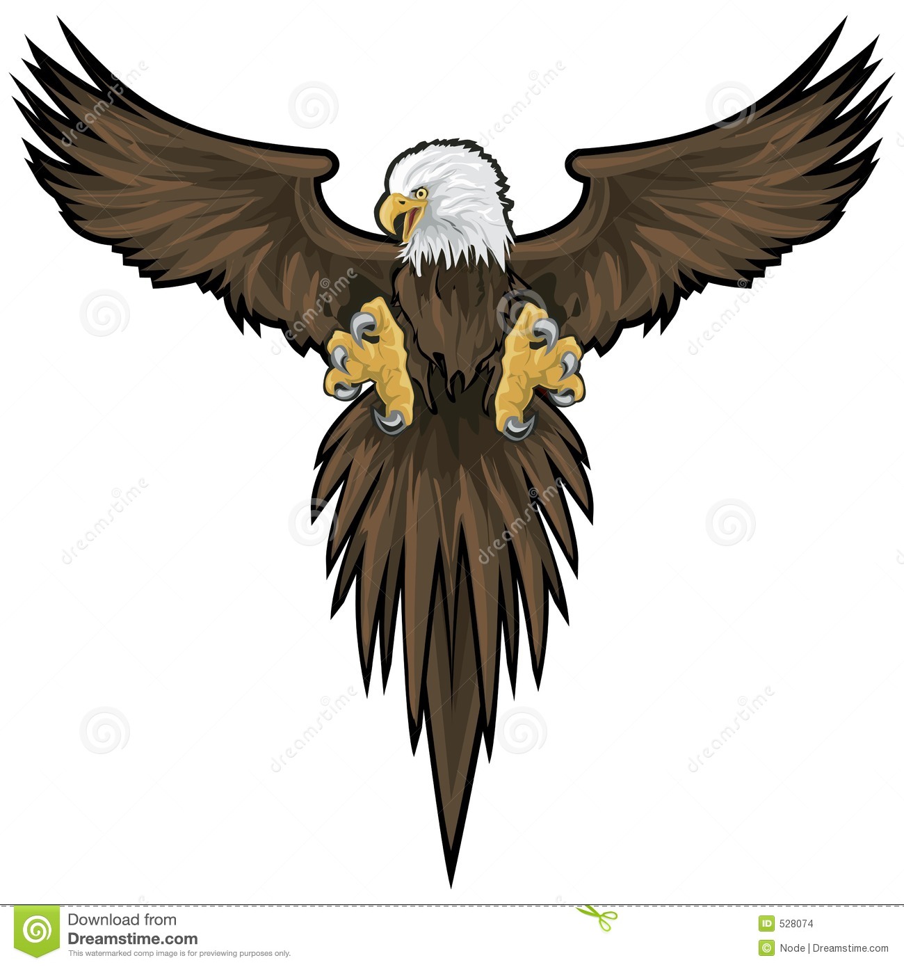 Detail Eagle Wings Spread Clipart Nomer 23