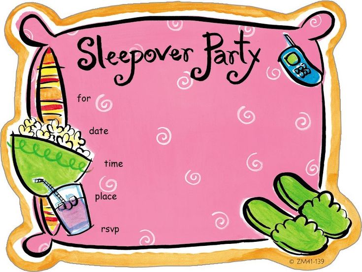 Detail Sleepover Party Einladung Kostenlos Nomer 3