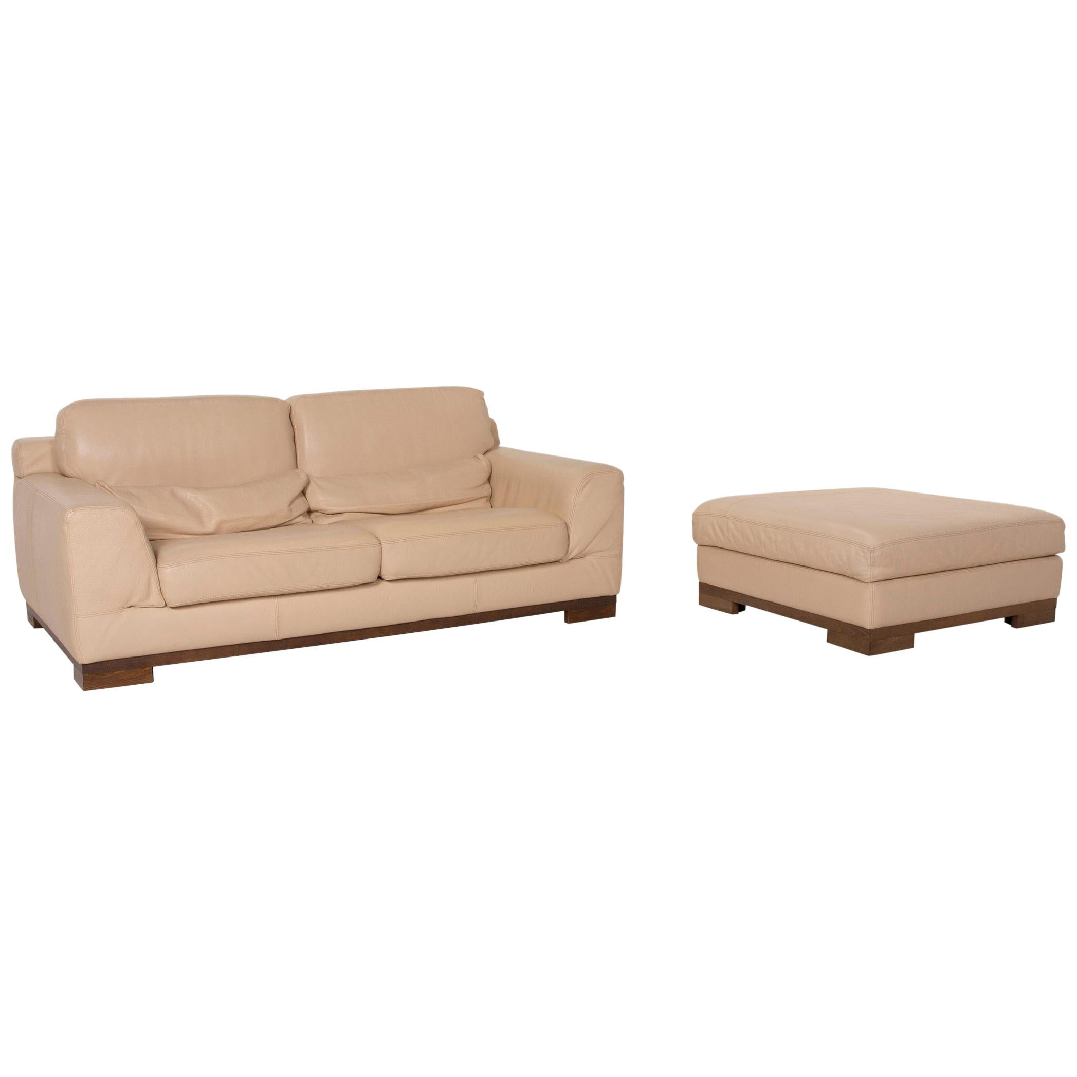Detail Beige Ledercouch Nomer 8