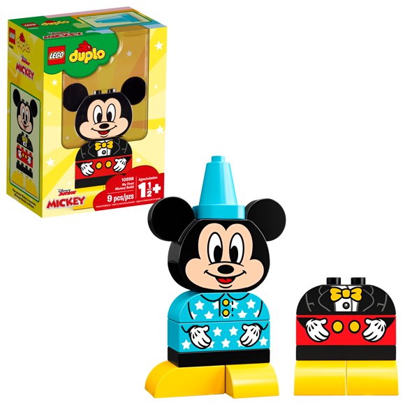 Detail Duplo Mickey Mouse Racer Nomer 17