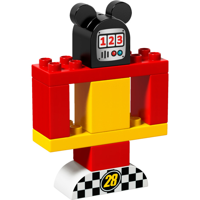 Detail Duplo Mickey Mouse Racer Nomer 19