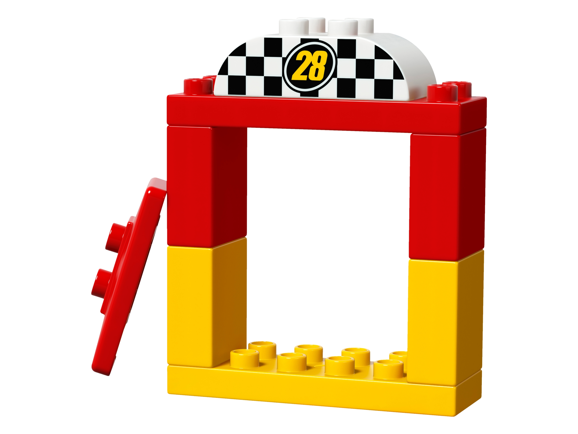 Detail Duplo Mickey Mouse Racer Nomer 6