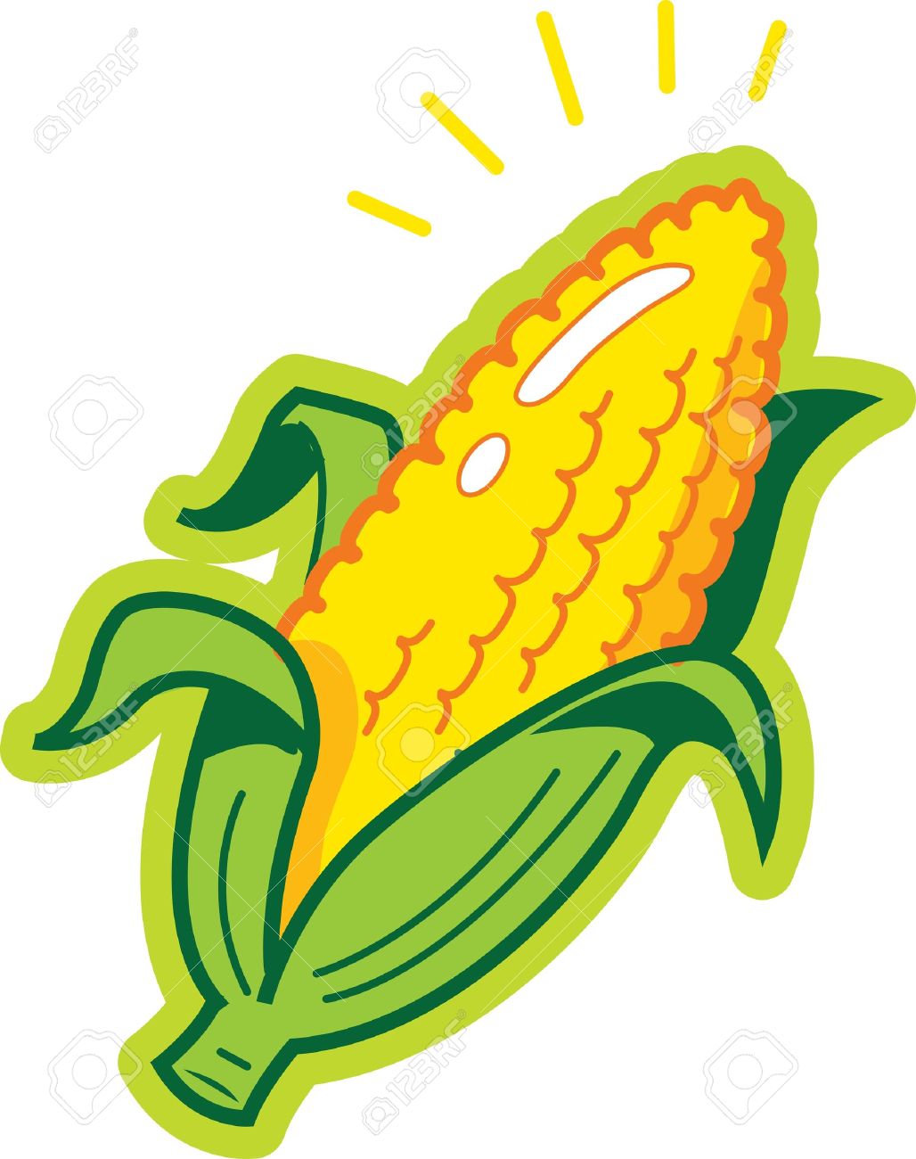 Detail Ear Of Corn Clipart Nomer 15