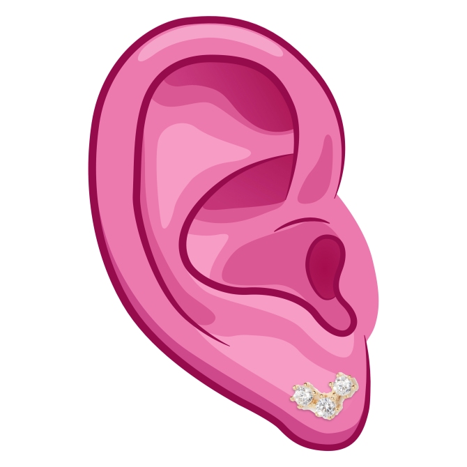 Detail Ear Piercing Clipart Nomer 48