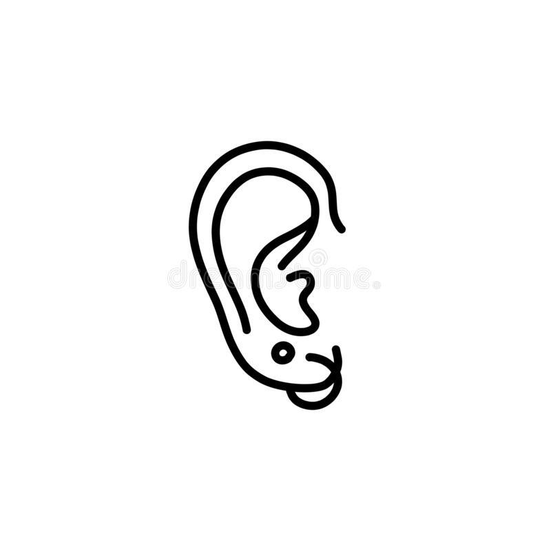 Detail Ear Piercing Clipart Nomer 7