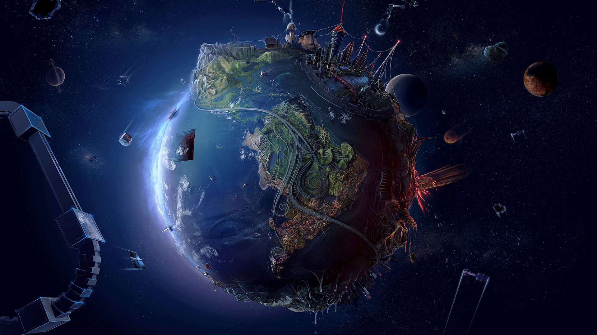 Detail Earth Wallpaper Hd 1080p Nomer 40