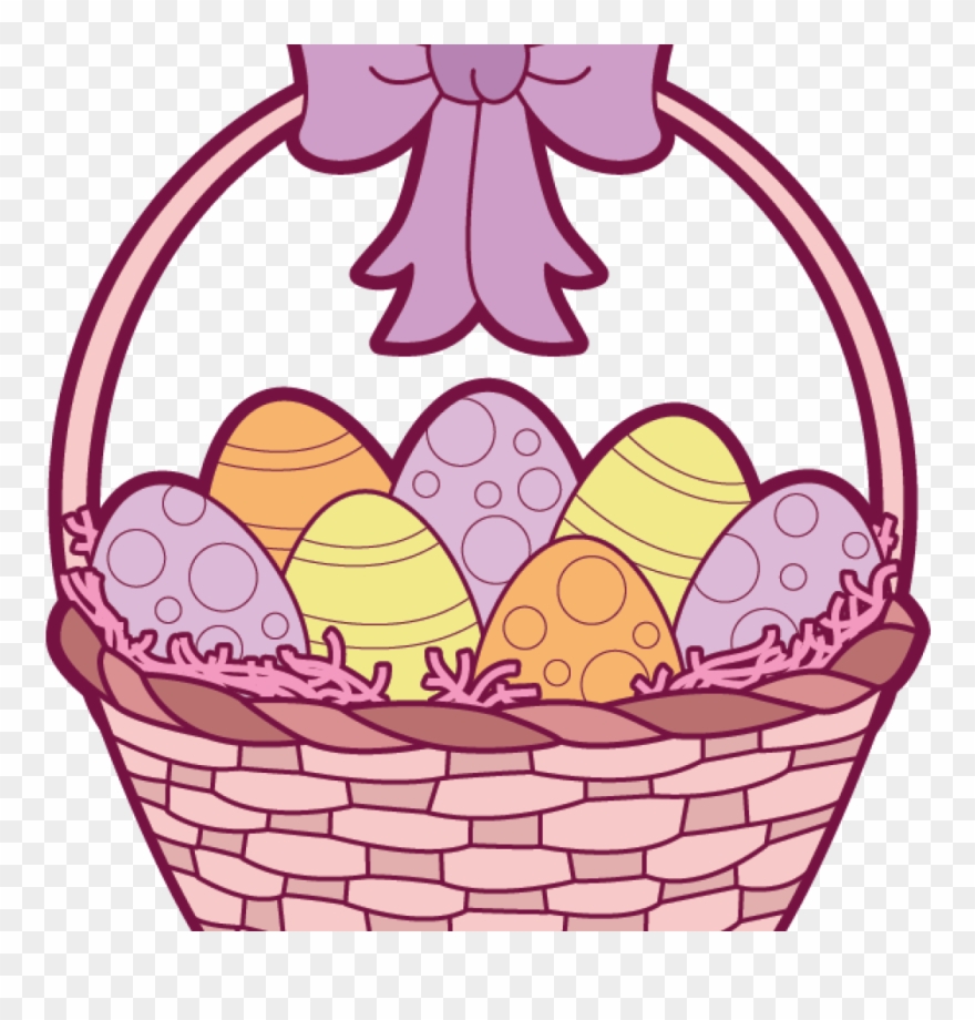 Detail Easter Egg Basket Clipart Nomer 18