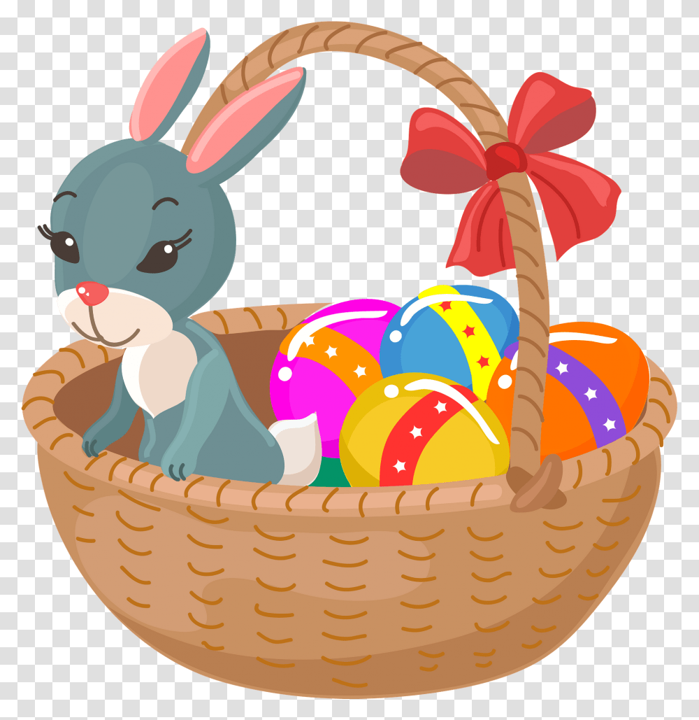 Detail Easter Egg Basket Clipart Nomer 38