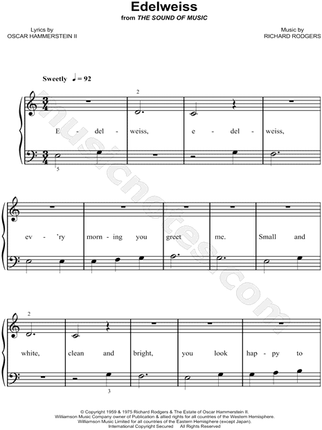 Detail Edelweiss Piano Pdf Nomer 56