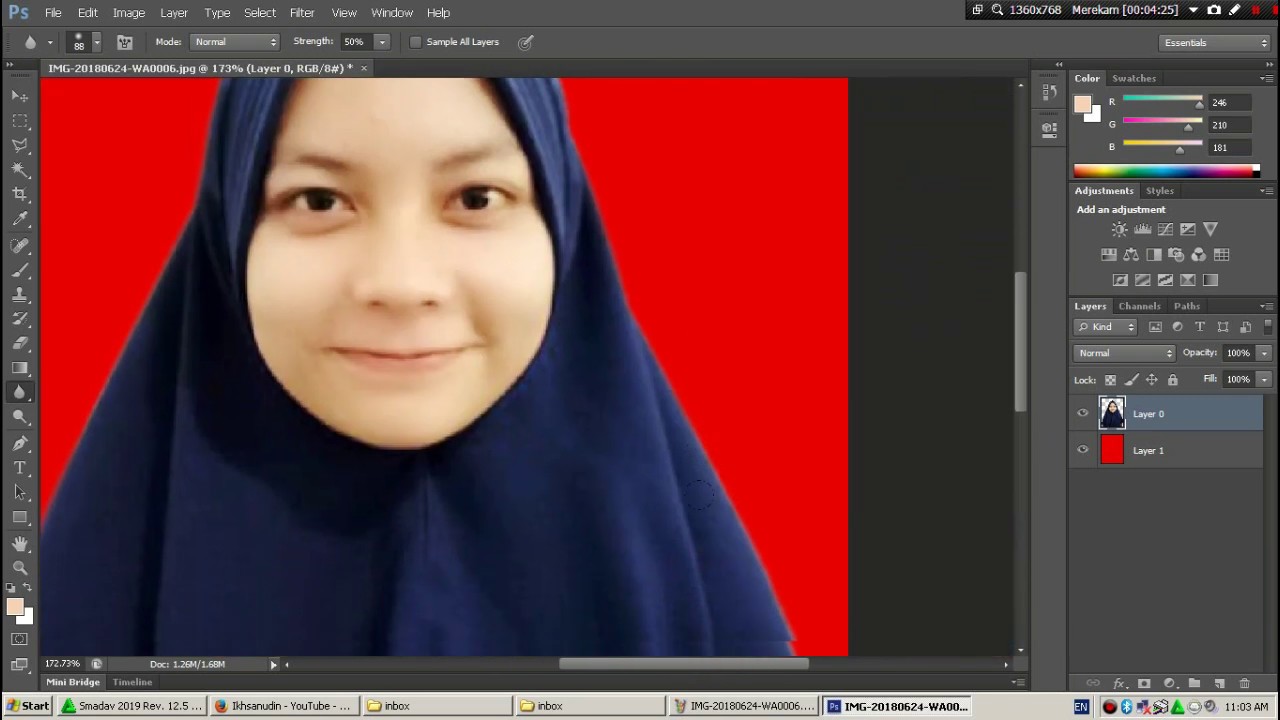 Detail Edit Foto Background Merah Nomer 23