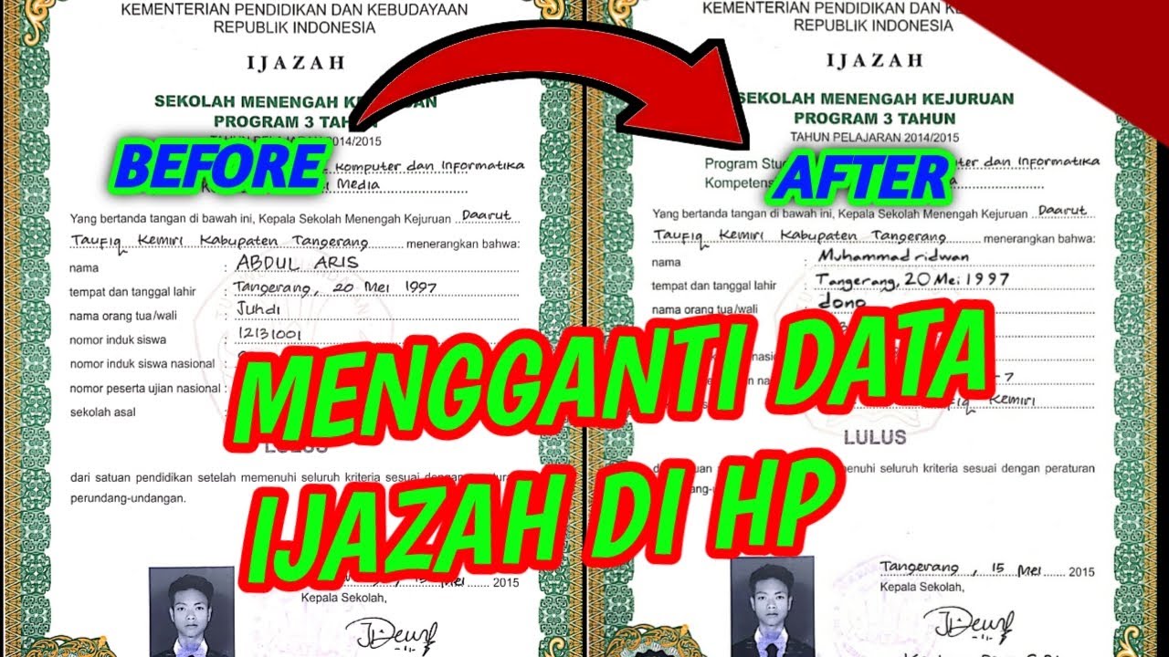 Detail Edit Foto Ijazah Nomer 22