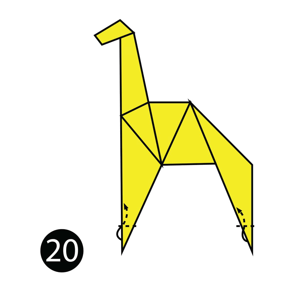 Detail Origami Giraffe Nomer 6