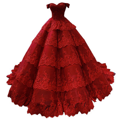Detail Rotes Hochzeitskleid Nomer 9