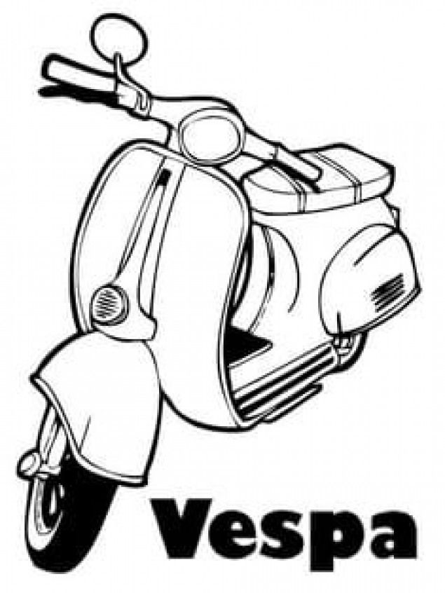 Detail Vespa Skizze Nomer 2