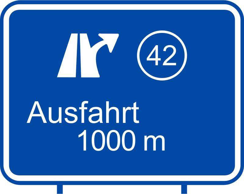 Detail Autobahn Zeichen Nomer 7