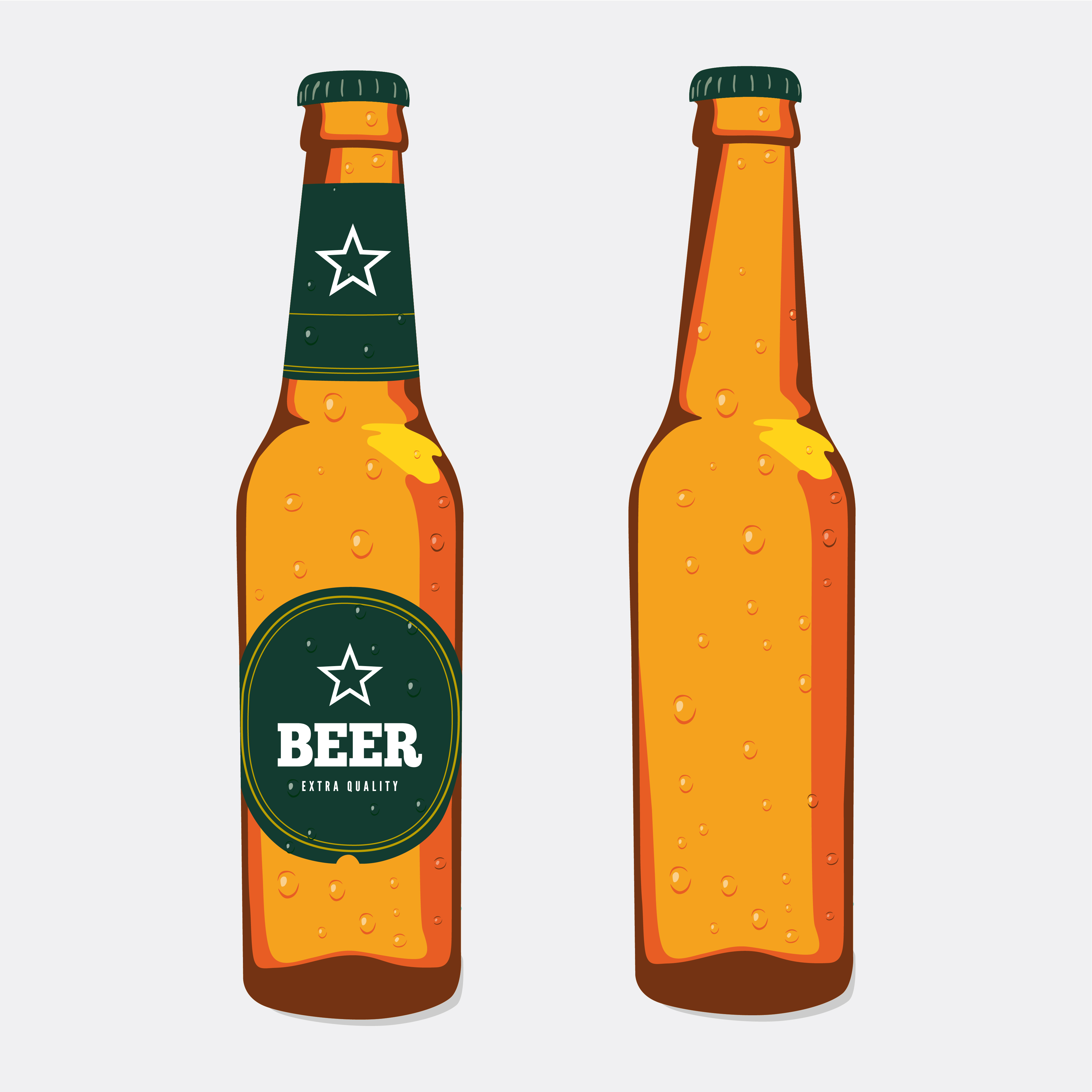 Bottle Beer Vector - KibrisPDR