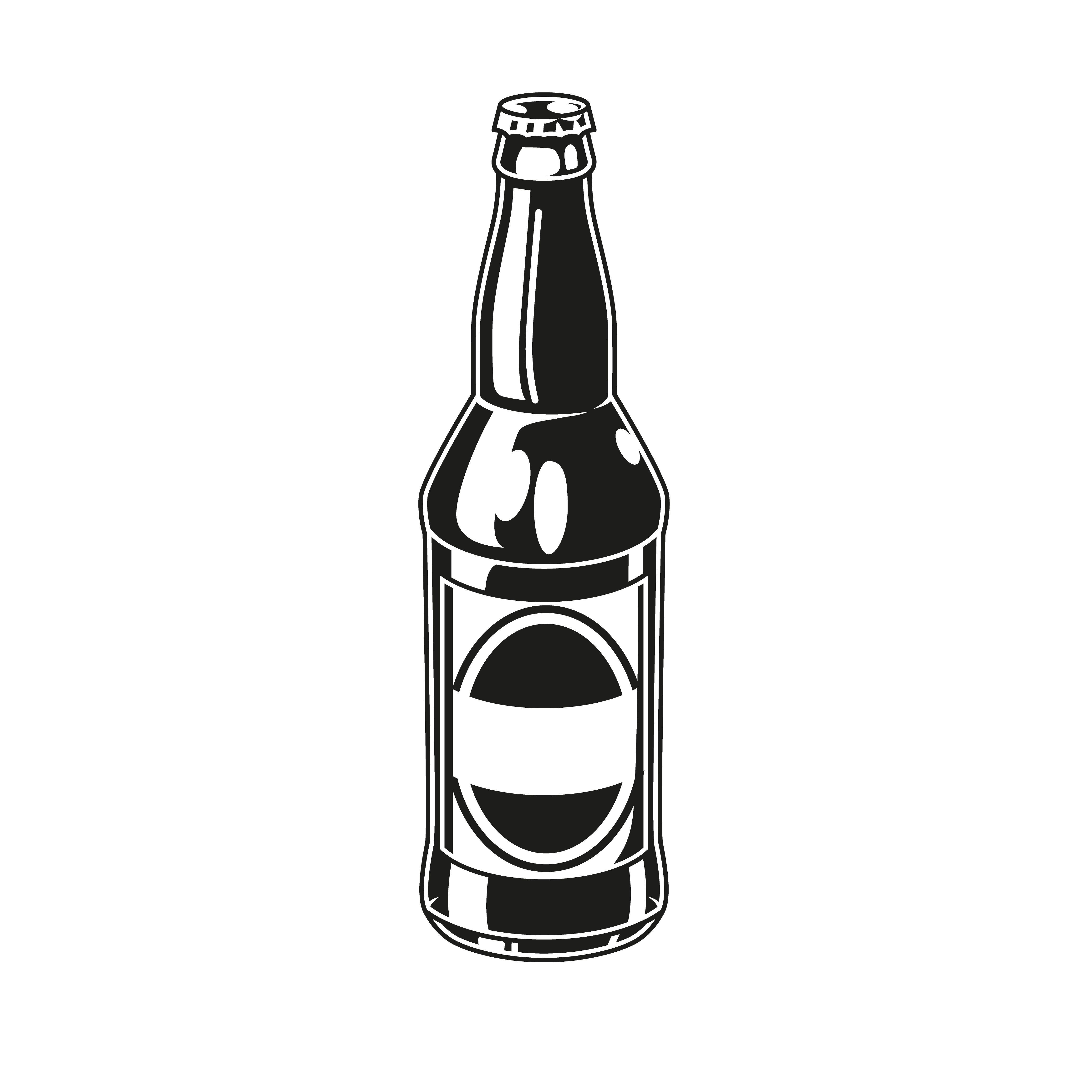 Detail Bottle Beer Vector Nomer 10