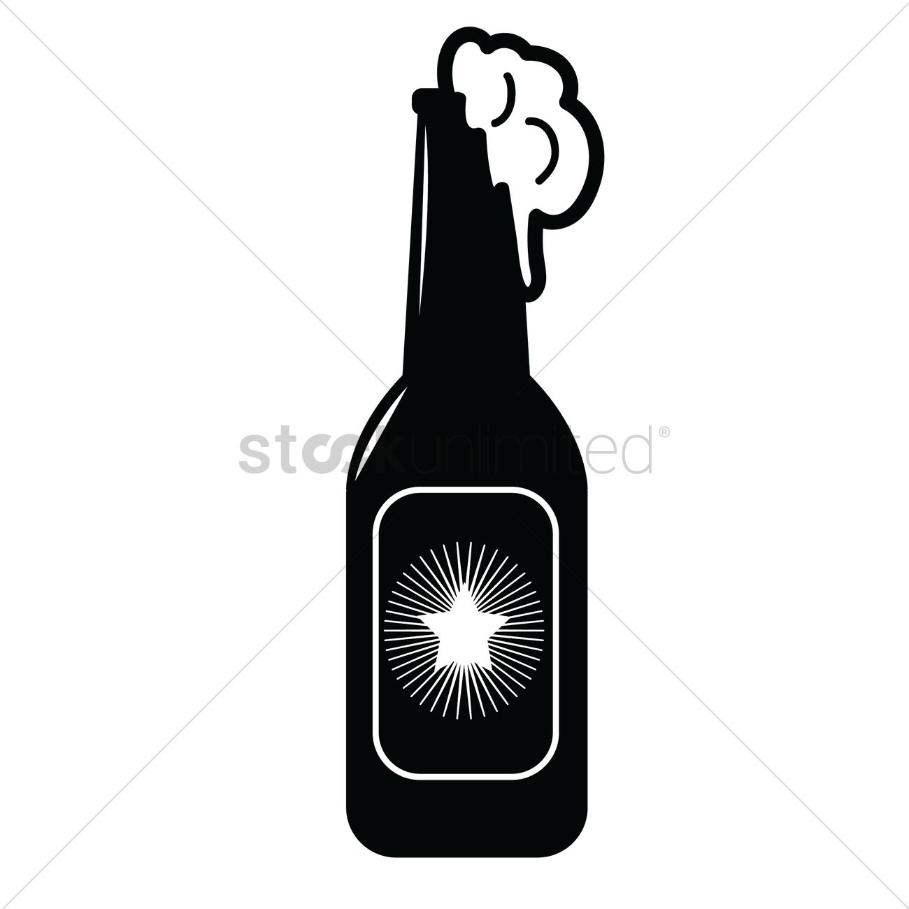 Detail Bottle Beer Vector Nomer 23