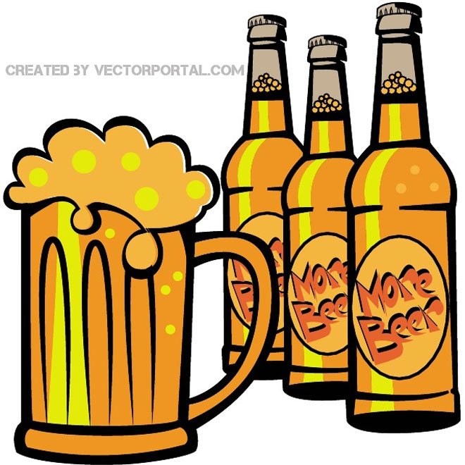 Detail Bottle Beer Vector Nomer 7