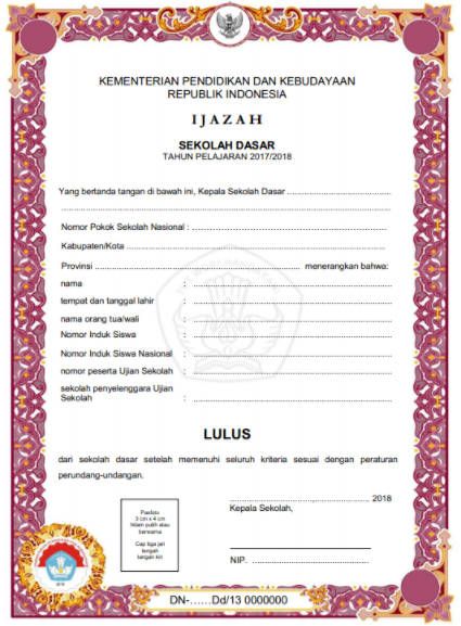 Detail Edit Ijazah Nomer 6