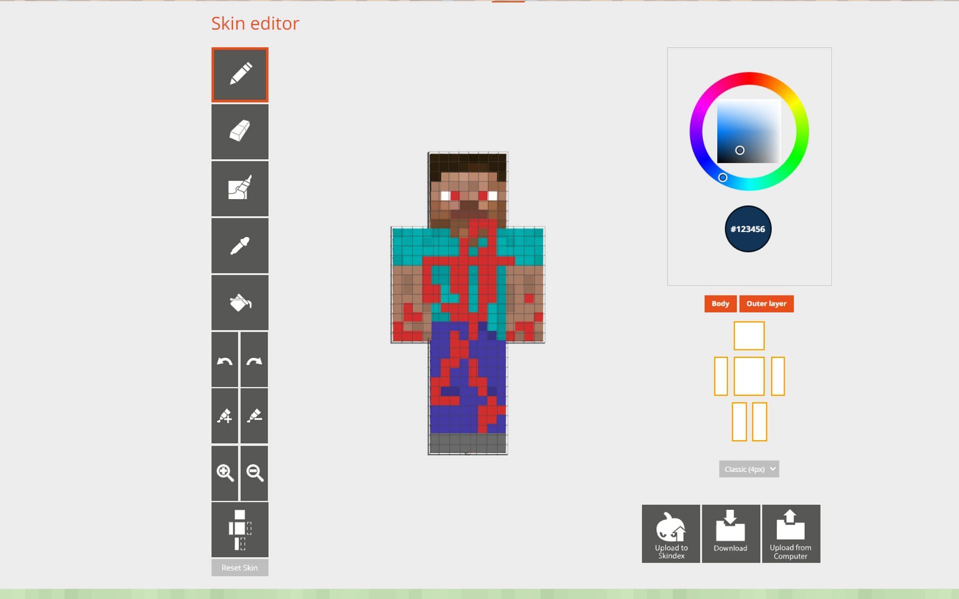 Detail Edit Minecraft Skin Nomer 4