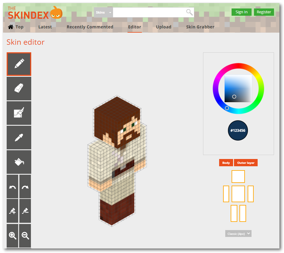 Detail Edit Minecraft Skin Nomer 7