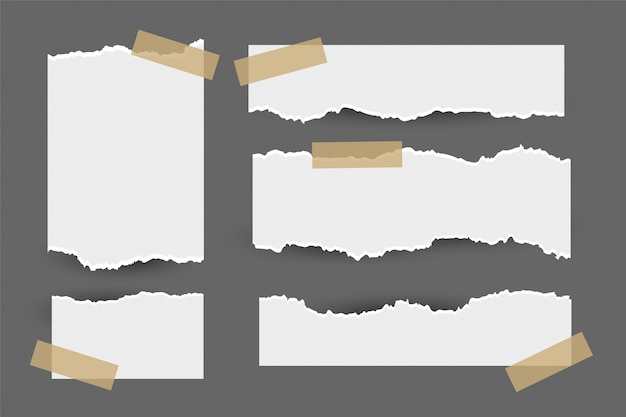 Detail Efek Kertas Sobek Vector Nomer 3