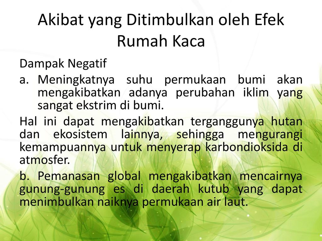 Detail Efek Rumah Kaca Ppt Nomer 6