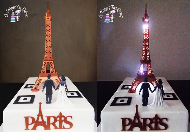 Detail Eifel Tower Wedding Cake Nomer 15