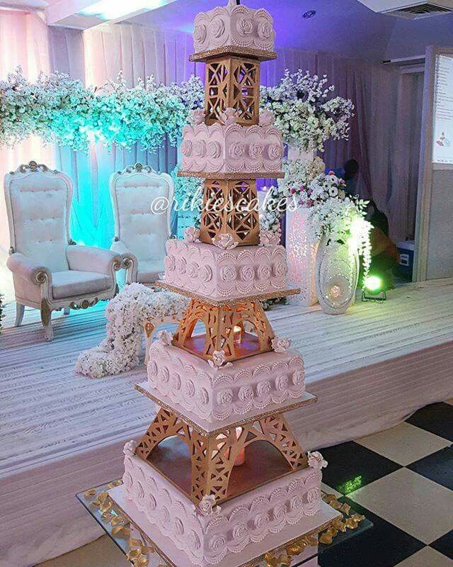 Detail Eifel Tower Wedding Cake Nomer 16