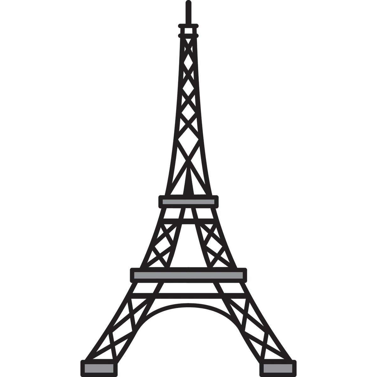 Detail Eiffel Clipart Nomer 17