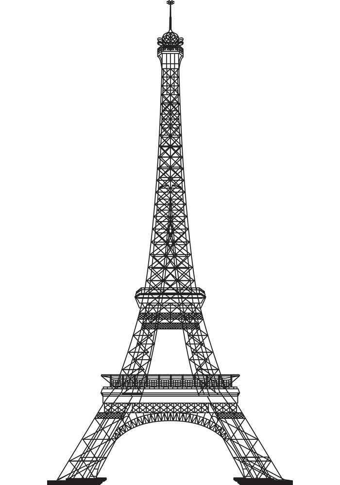 Detail Eiffel Clipart Nomer 23