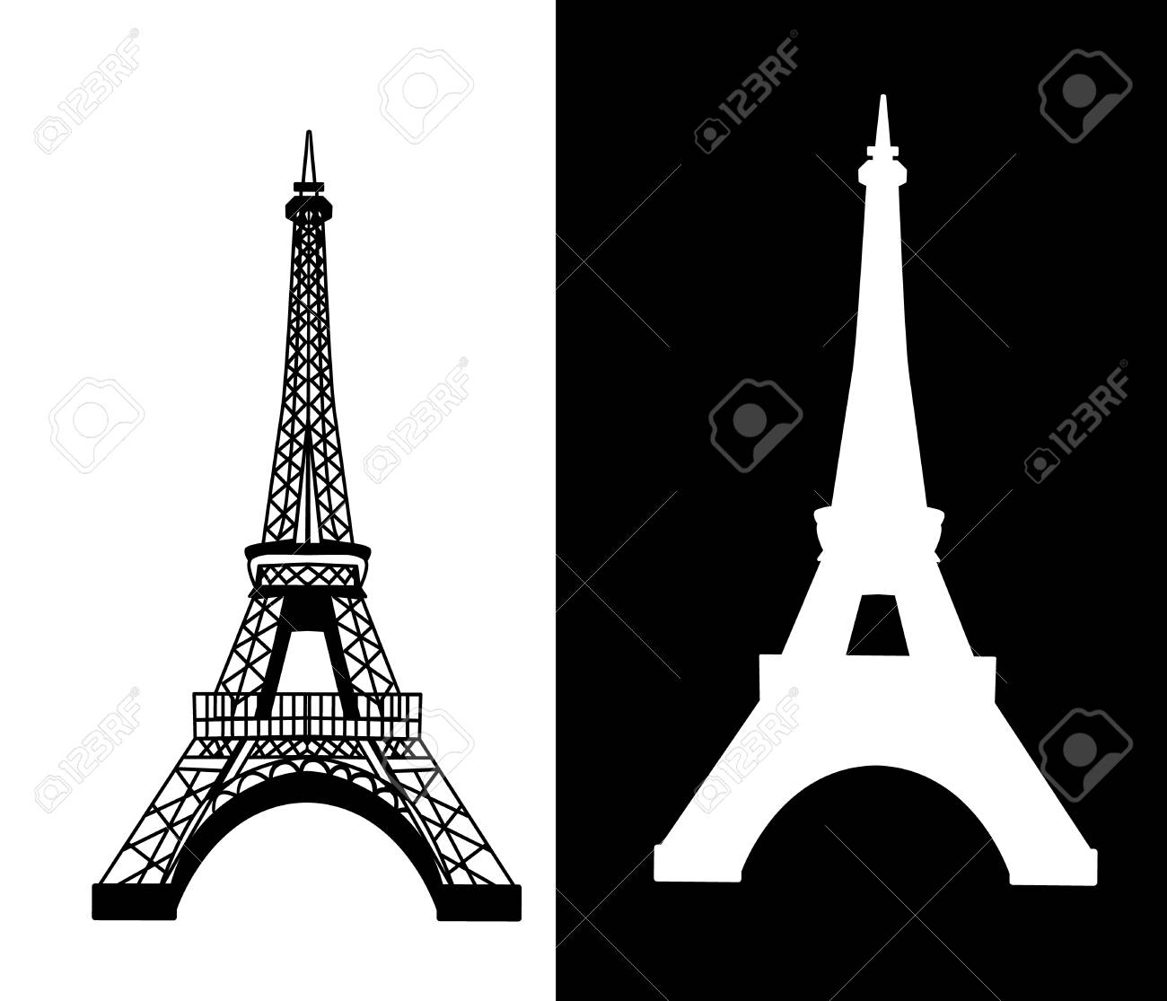 Detail Eiffel Silhouette Nomer 37