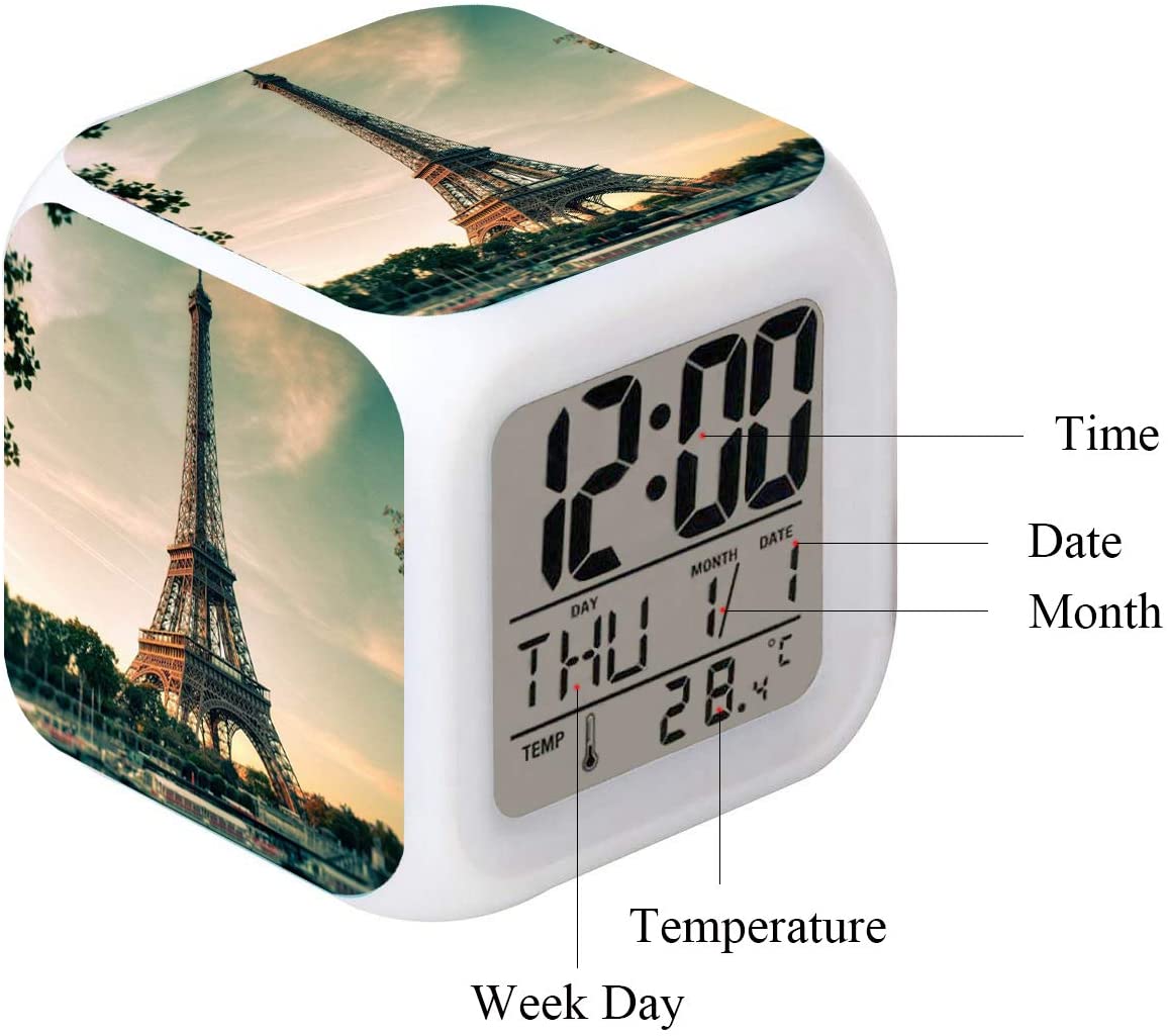 Detail Eiffel Tower Alarm Clock Nomer 7