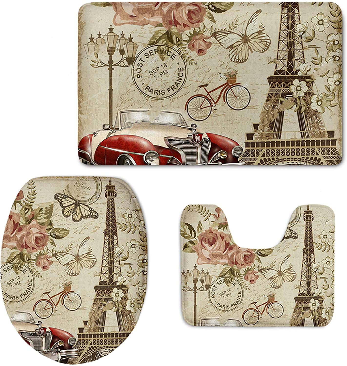 Detail Eiffel Tower Bathroom Rug Nomer 22