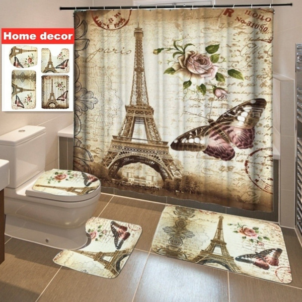 Detail Eiffel Tower Bathroom Rug Nomer 41