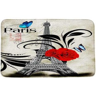 Detail Eiffel Tower Bathroom Rug Nomer 44