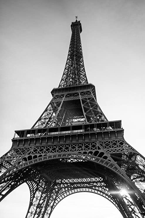 Eiffel Tower Black And White - KibrisPDR