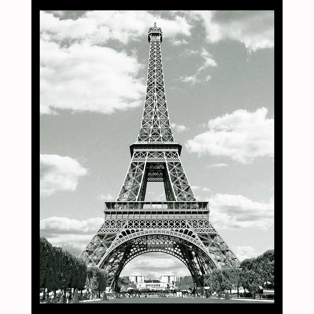 Detail Eiffel Tower Black And White Nomer 11