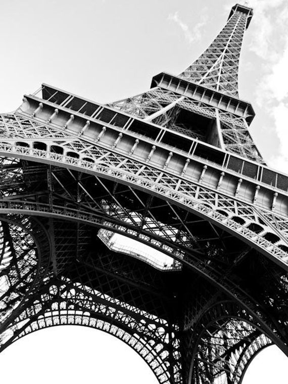 Detail Eiffel Tower Black And White Nomer 13