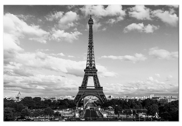 Detail Eiffel Tower Black And White Nomer 18