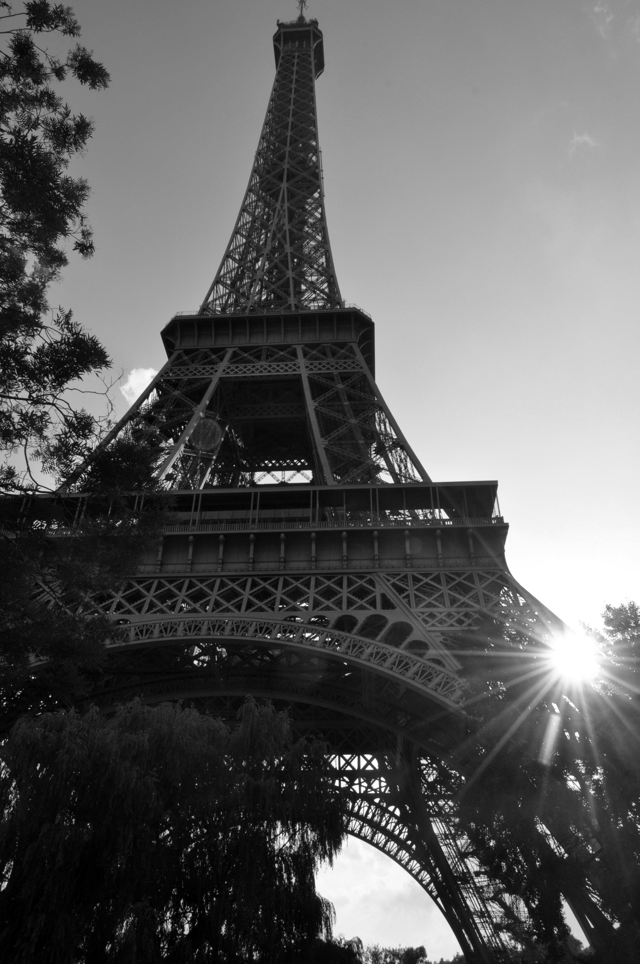 Detail Eiffel Tower Black And White Nomer 36