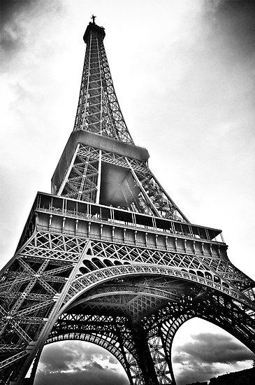 Detail Eiffel Tower Black And White Nomer 38