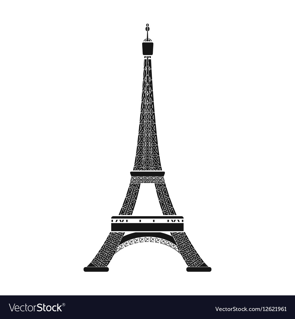 Detail Eiffel Tower Black And White Nomer 47