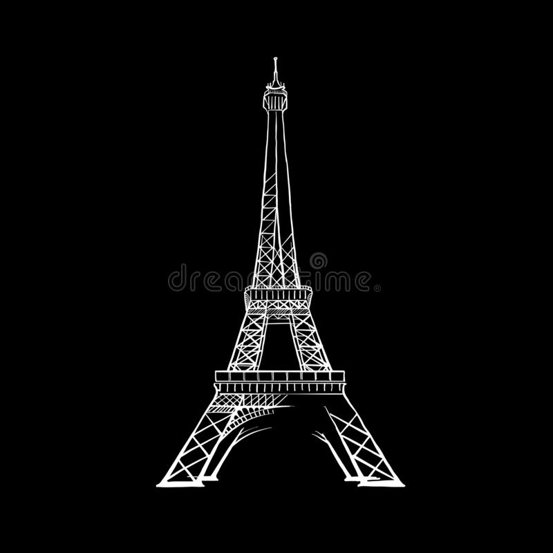 Detail Eiffel Tower Black And White Nomer 51