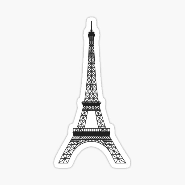 Detail Eiffel Tower Black And White Nomer 52