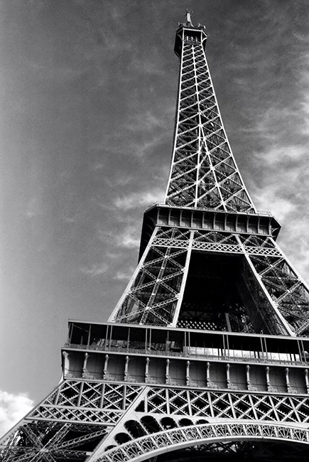 Detail Eiffel Tower Black And White Nomer 57