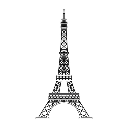 Detail Eiffel Tower Black And White Clipart Nomer 12